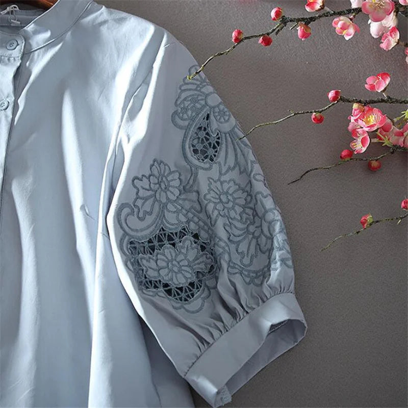 Pure Cotton Embroiderd Blouse