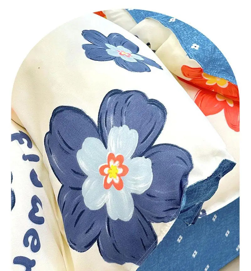 Nordic Thickened Brushed Bedding Sheet Sets Super Soft Skin Friendly Comforter Set Single Double Bed Linens for Four Seasons