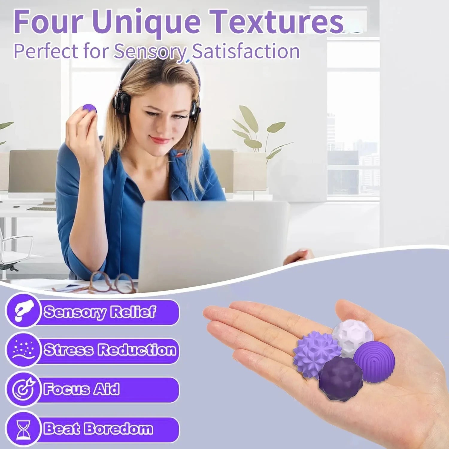 Silicone Magnetic Sensory Balls