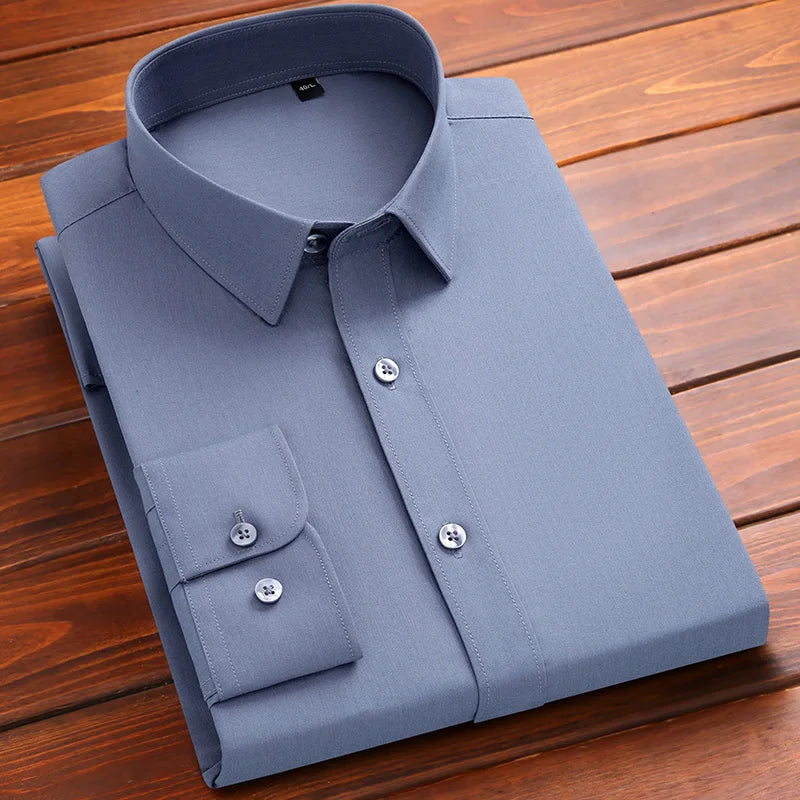 Bamboo Fiber Long Sleeve Stretch Shirts