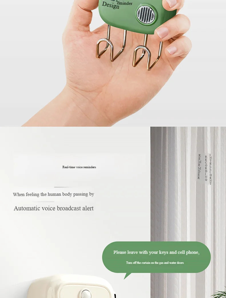 NEW Exit reminder smart voice reminder artifact automatic intelligent induction to go out for people Forget your keys sensor