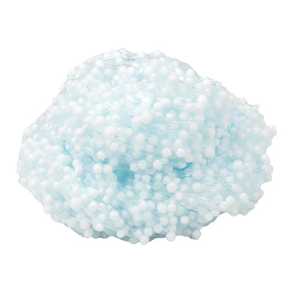 120ml Foam Balls Crystal Slime Kit with Crunchy Beads, Premade Slime Set for Teens, Perfect Stress-Relieving toy Christmas Gift