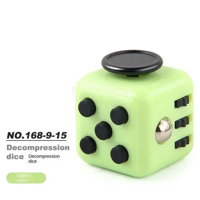 Fidget Cube with Click, Twist, Push, Spin and Texture