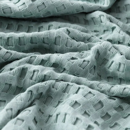 Soft Waffle Plaid Cotton Blanket for Bed Gauze Thin Towel Quilt Queen King Bedspread Blanket Throw Bed Sofa Cover Bedding