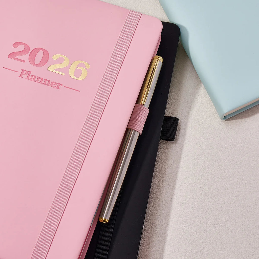 2026 Daily Planner - 365 Days Full Year Agenda with English Pages, A5 Schedule Organizer Notebook for Work & Personal Use