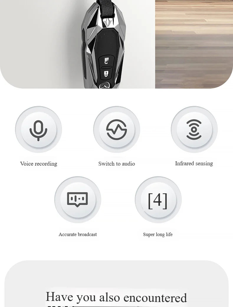 NEW Exit reminder smart voice reminder artifact automatic intelligent induction to go out for people Forget your keys sensor