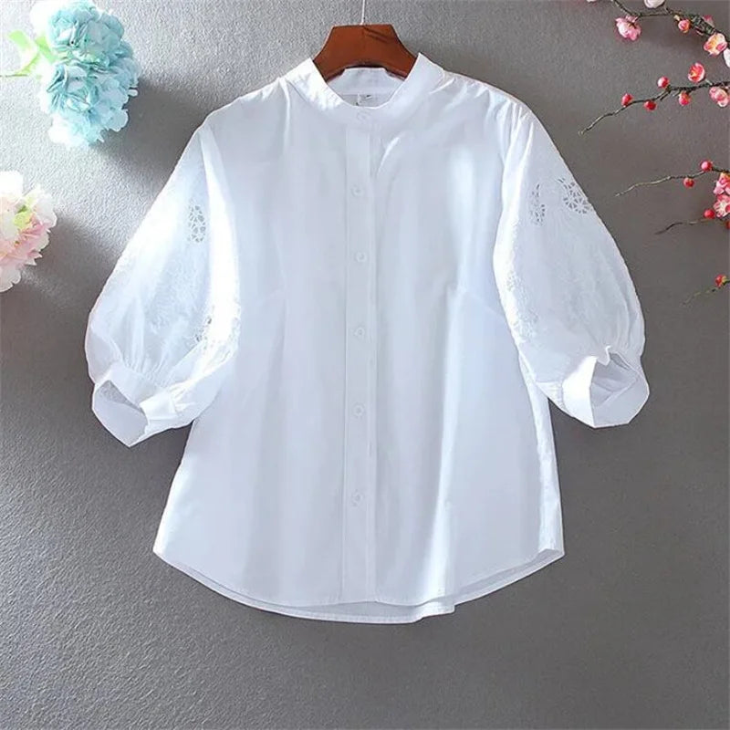 Pure Cotton Embroiderd Blouse