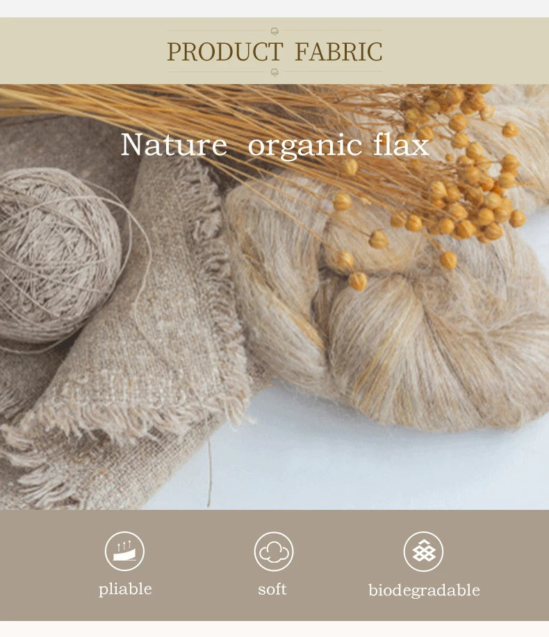 100% French Linen Natural Duvet Cover Bedding