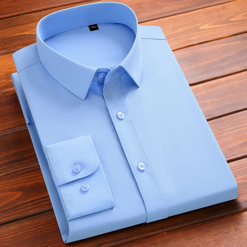 Bamboo Fiber Long Sleeve Stretch Shirts