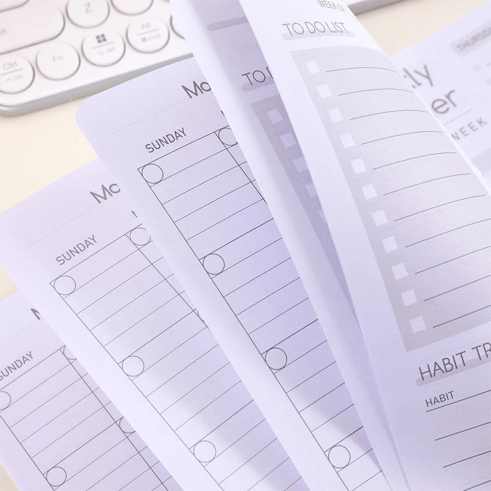 72 Sheets Weekly Planner with Sticky Notes