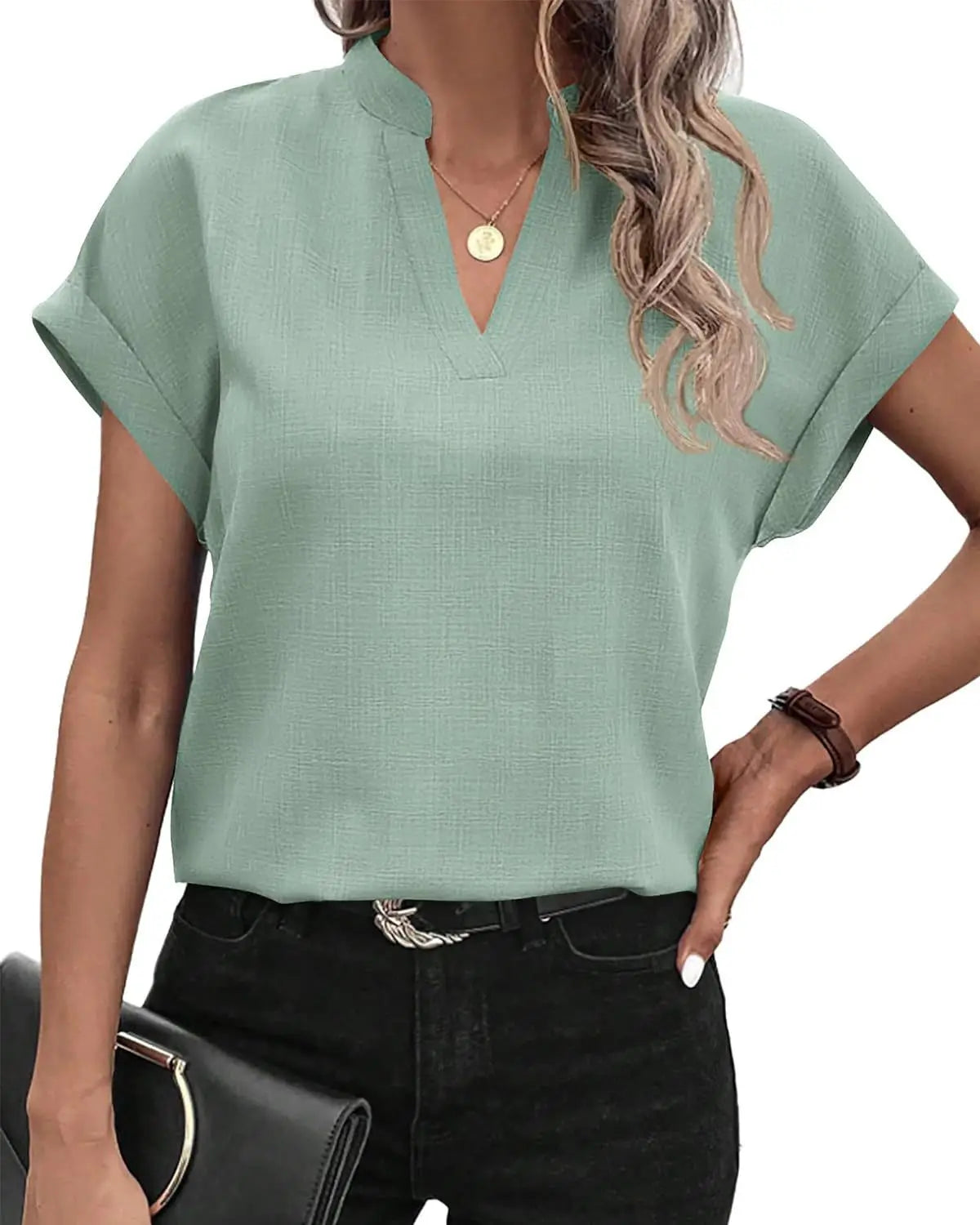 V-neck Blouse