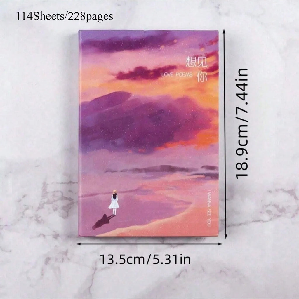 Hardcover Journal - with Sketchbook Original illustrations on every page