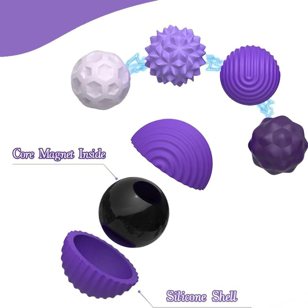Silicone Magnetic Sensory Balls