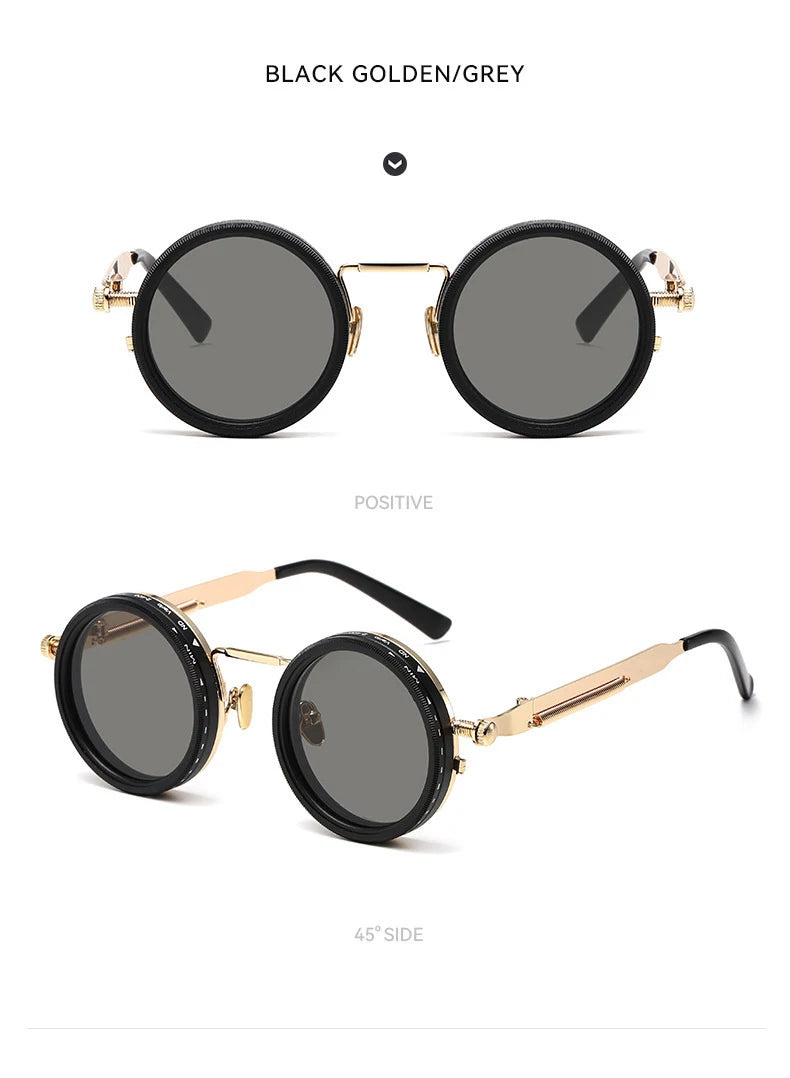 Polarized Round Sunglasses ND9 Adjustable Dimming Sun Glasses