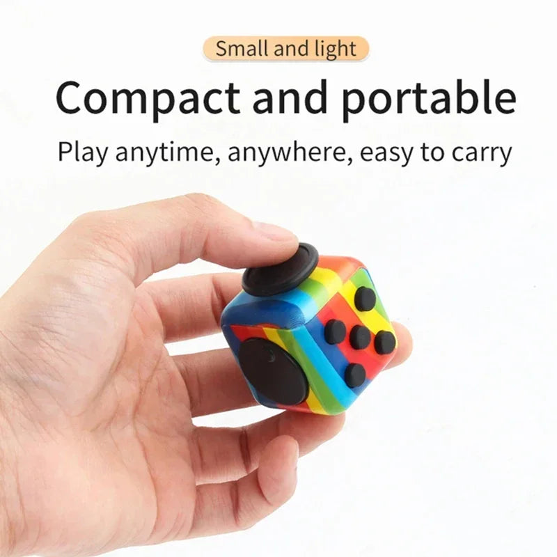 Fidget Cube with Click, Twist, Push, Spin and Texture