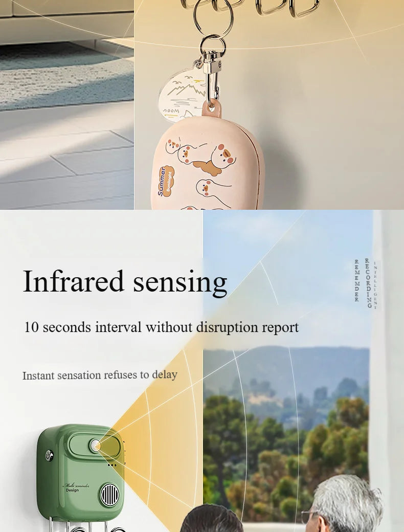 NEW Exit reminder smart voice reminder artifact automatic intelligent induction to go out for people Forget your keys sensor