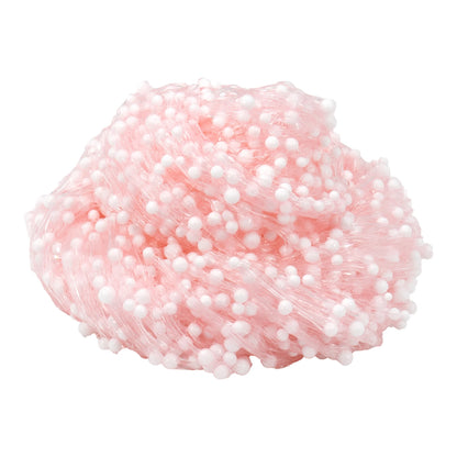 120ml Foam Balls Crystal Slime Kit with Crunchy Beads, Premade Slime Set for Teens, Perfect Stress-Relieving toy Christmas Gift