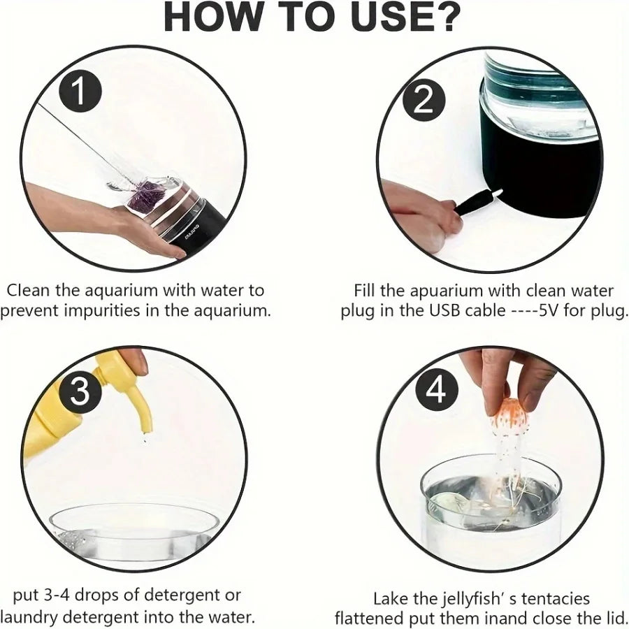 7 Color Color - Changing Jellyfish Led Lamp