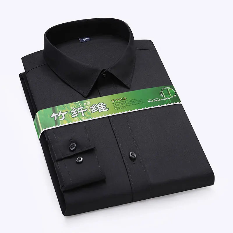 Bamboo Fiber Long Sleeve Stretch Shirts