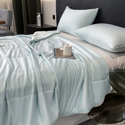 Premium Cooling Blanket Smooth Air Confition Comforter Lightweight Summer Quilt Double Side Arc-Chill Cold Tech Fabric Washable