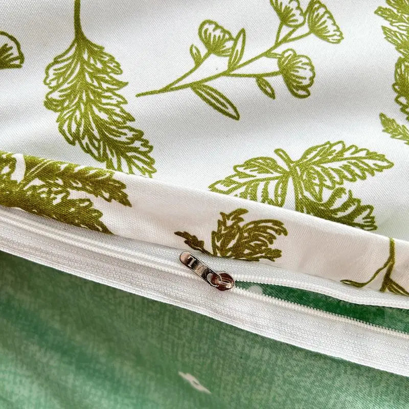 Nordic Thickened Brushed Bedding Sheet Sets Super Soft Skin Friendly Comforter Set Single Double Bed Linens for Four Seasons