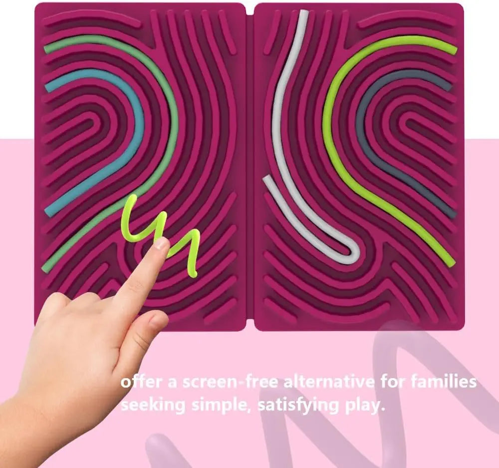 Double-sided sensory activity board for children and adults, stress anxiety, autism, ADHD silicone finger toys