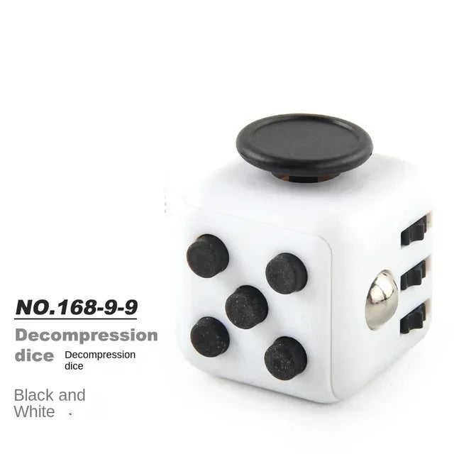 Fidget Cube with Click, Twist, Push, Spin and Texture