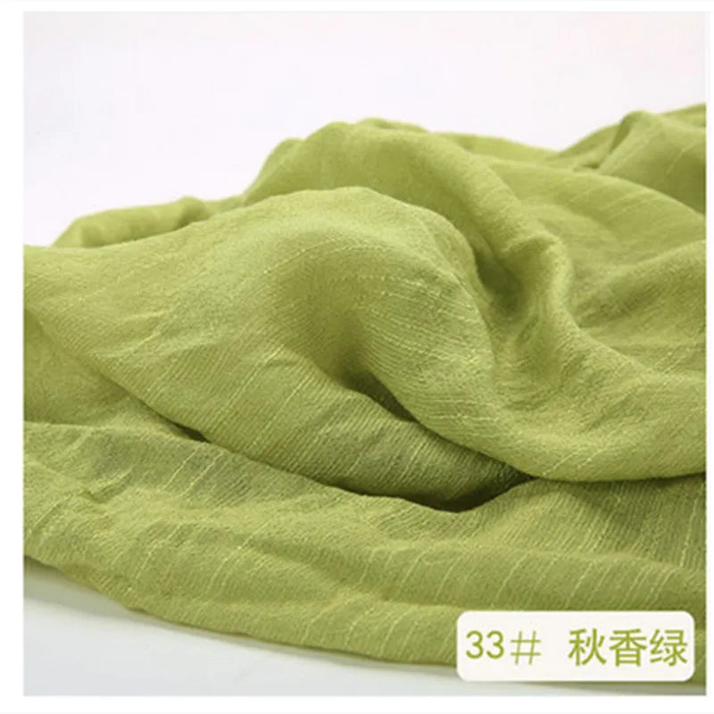 Soft Silk Bamboo Cotton Linen Fabric, Solid Color for Robe, Yoga Clothes, Gallus Lining, Thin, T878