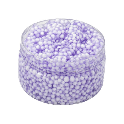120ml Foam Balls Crystal Slime Kit with Crunchy Beads, Premade Slime Set for Teens, Perfect Stress-Relieving toy Christmas Gift