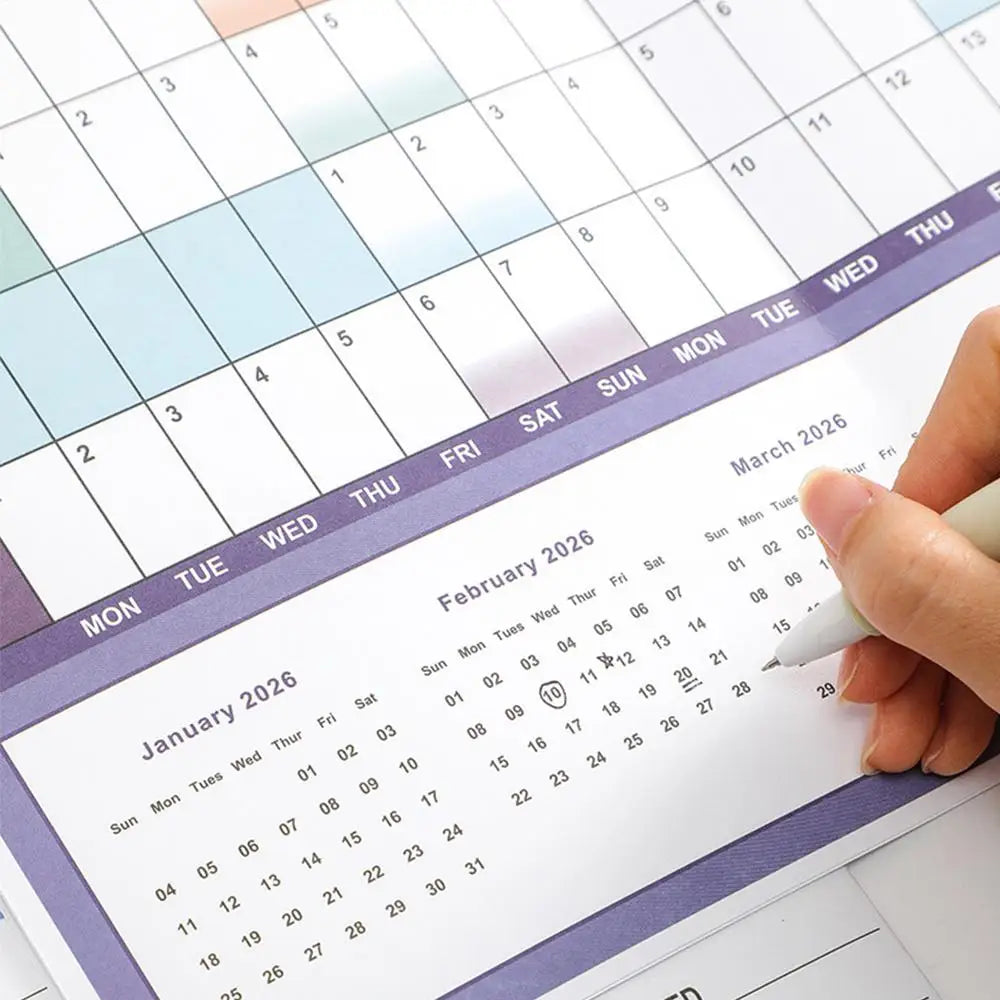 2025 Yearly Wall Calendar 12 Months Daily Calendar Wall Decor Calendar for To-do List Appointments Meetings Reminders