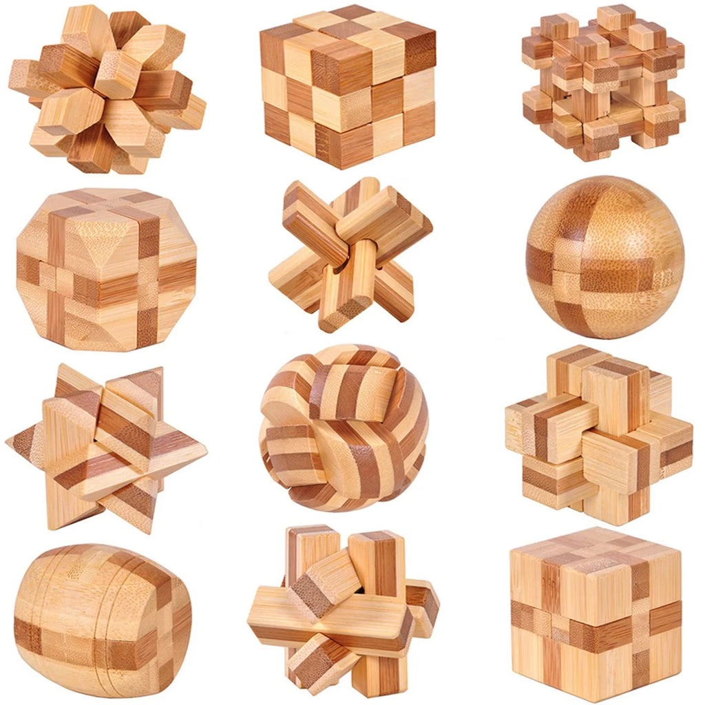 Wooden Brain Teasers Puzzle Games