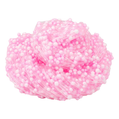 120ml Foam Balls Crystal Slime Kit with Crunchy Beads, Premade Slime Set for Teens, Perfect Stress-Relieving toy Christmas Gift