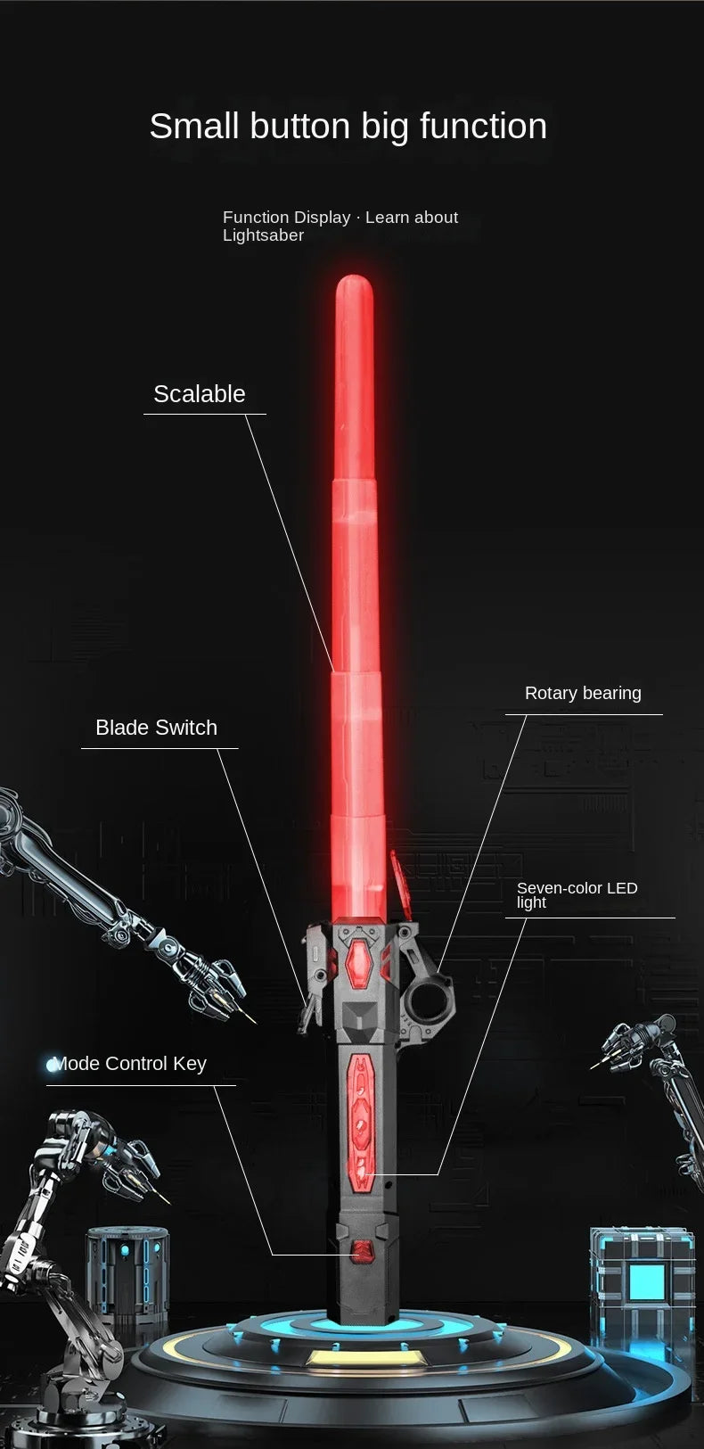 Retractable Lightsaber with USB Charging
