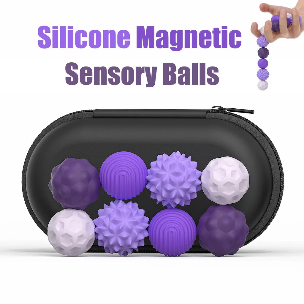 Silicone Magnetic Sensory Balls