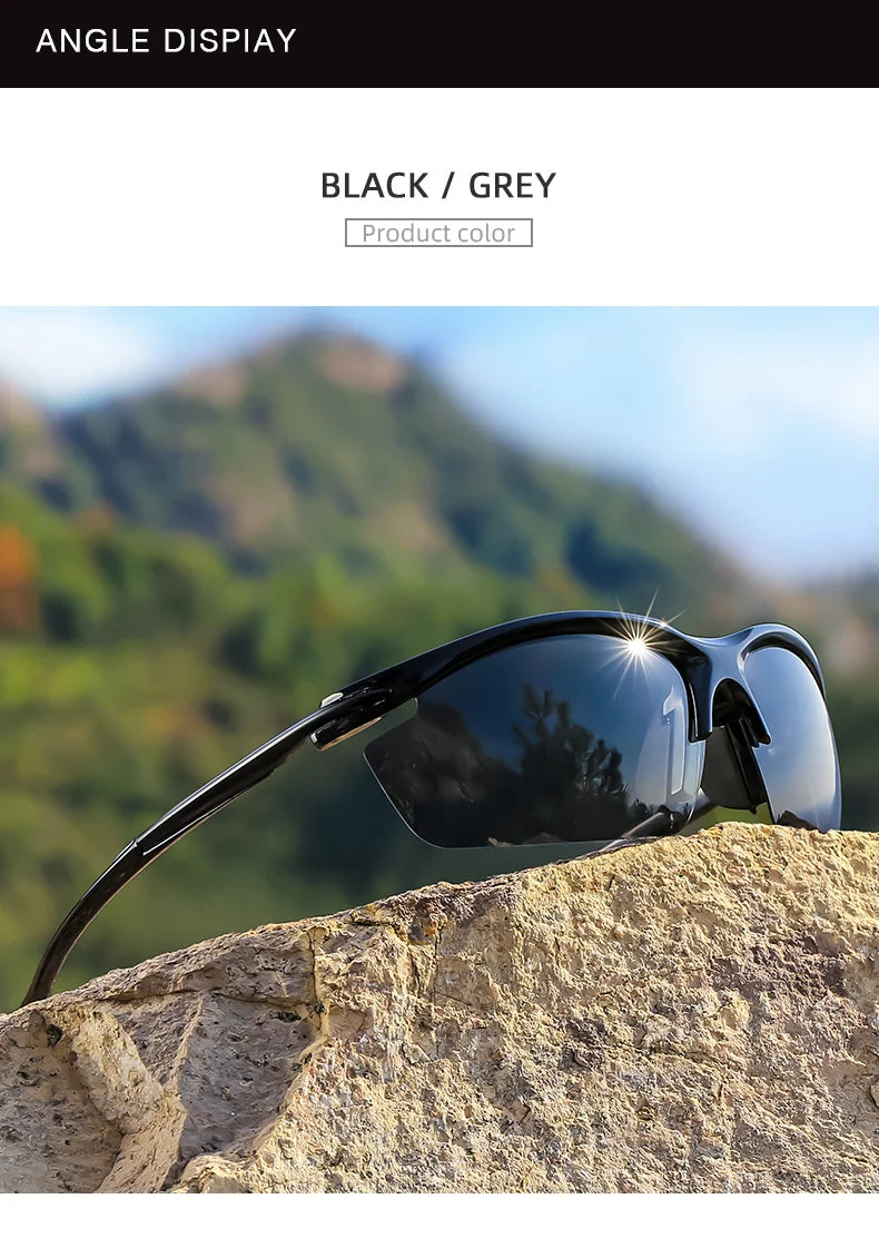 Polarized Sports  Sunglasses Half-Frame