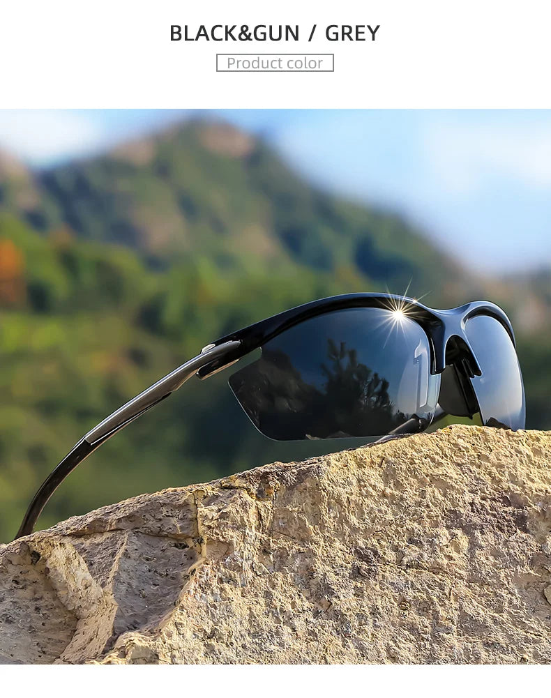 Polarized Sports  Sunglasses Half-Frame