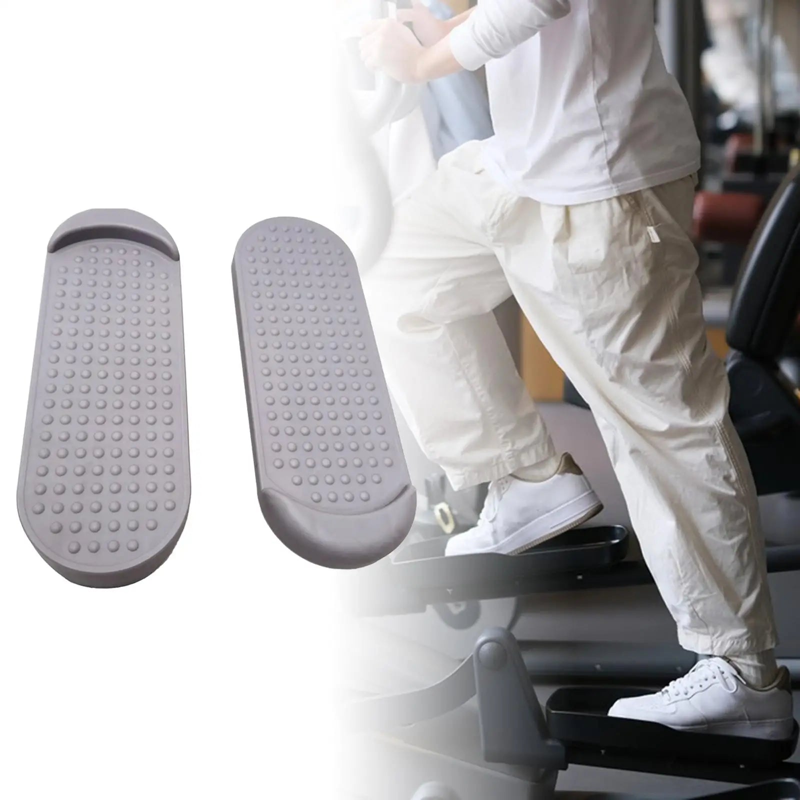 2Pcs Elliptical Trainer Foot Pedals for Walking Machine Bike Pedal Exerciser