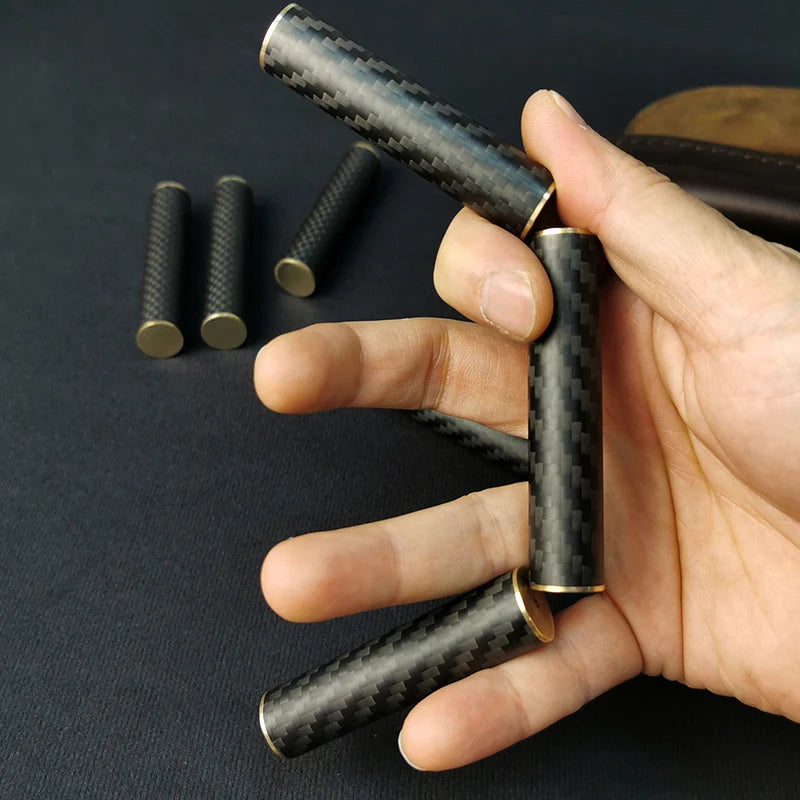 Carbon Fiber Three-section Stick EDC Fidget Spinner