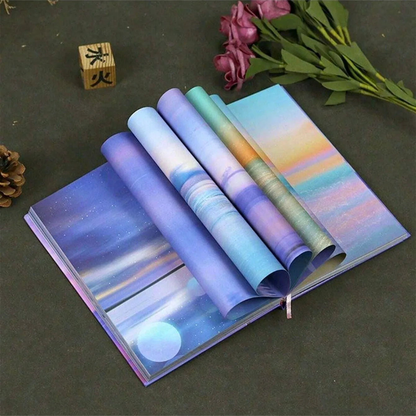 Hardcover Journal - with Sketchbook Original illustrations on every page