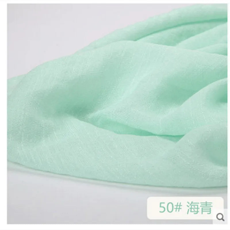 Soft Silk Bamboo Cotton Linen Fabric, Solid Color for Robe, Yoga Clothes, Gallus Lining, Thin, T878