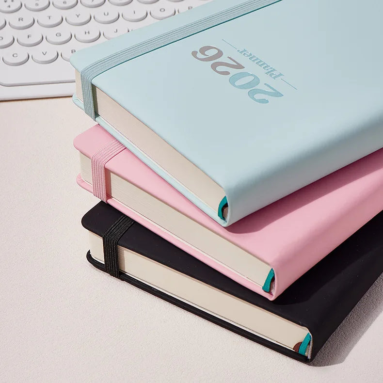 2026 Daily Planner - 365 Days Full Year Agenda with English Pages, A5 Schedule Organizer Notebook for Work & Personal Use