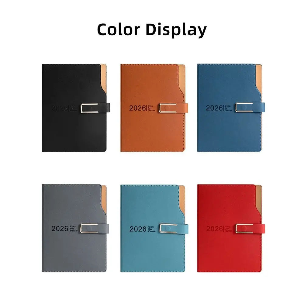 180 Pages 2026 Schedule Planner Notepad 12 Months Efficiency To-do List Notebook English Self-discipline Office Work Planner