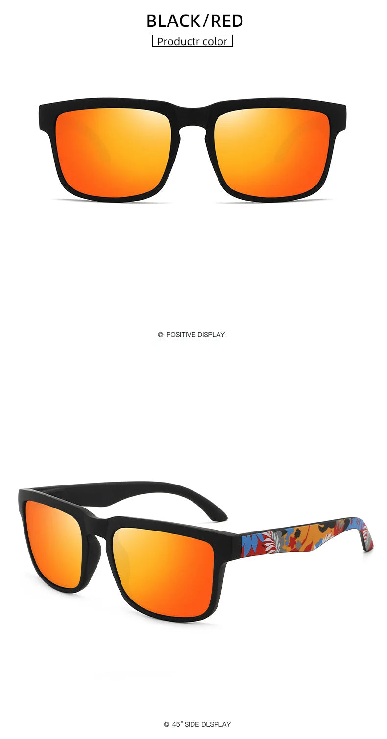 Polarized Fishing Sunglasses Men Driving Running Golf Cycling Sunglasses UV400 Protection Square Night Vision Glasses Wholesale