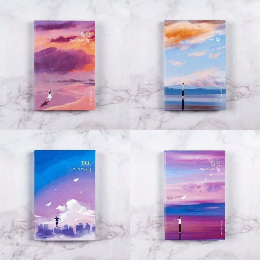 Hardcover Journal - with Sketchbook Original illustrations on every page