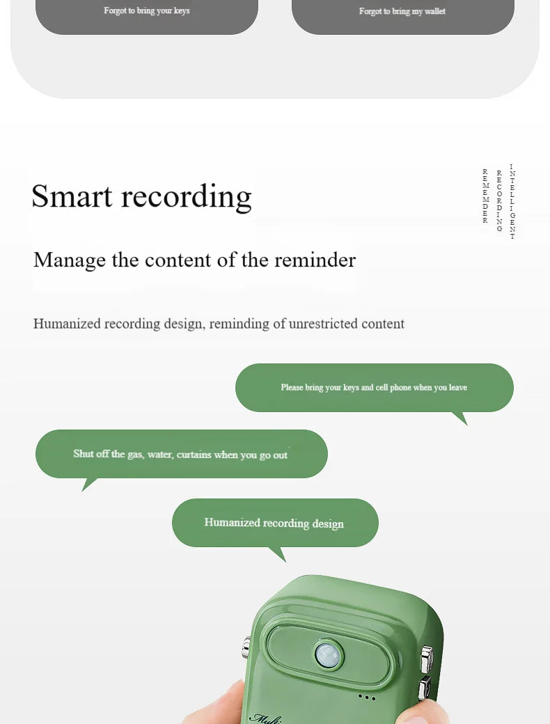 NEW Exit reminder smart voice reminder artifact automatic intelligent induction to go out for people Forget your keys sensor