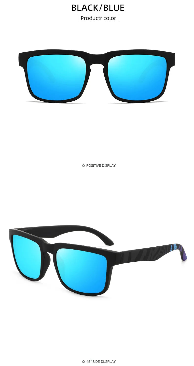 Polarized Fishing Sunglasses Men Driving Running Golf Cycling Sunglasses UV400 Protection Square Night Vision Glasses Wholesale