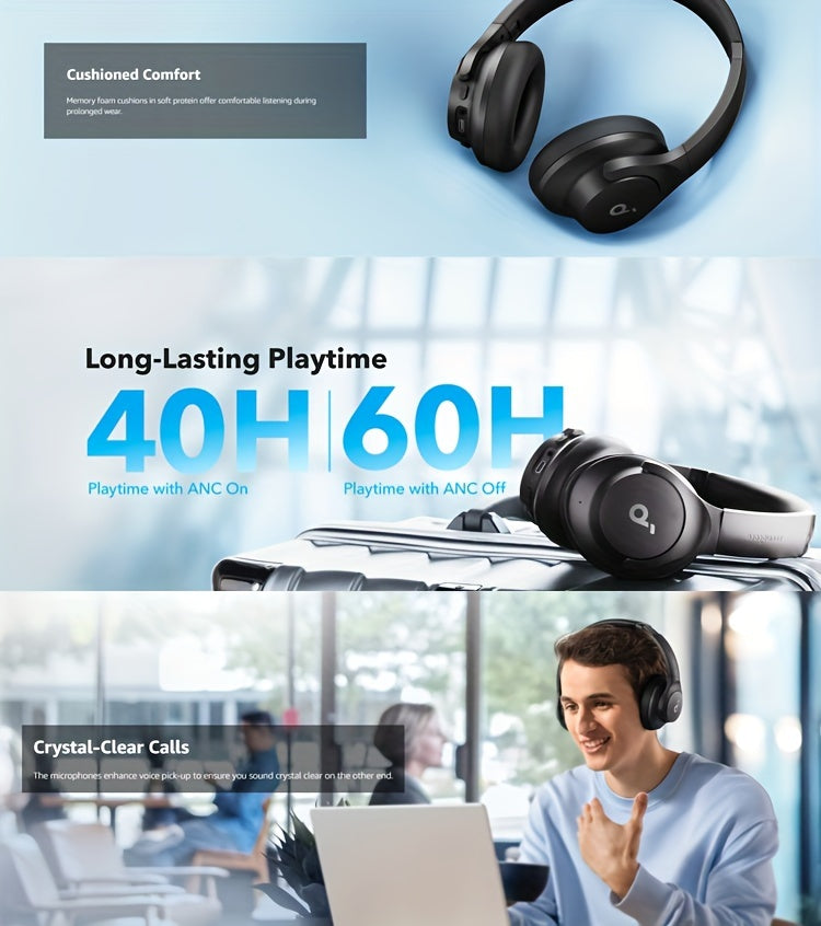 Active Noise Canceling Wireless Earphones